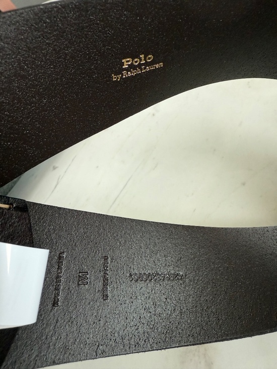 New Polo Ralph Lauren Square-Buckle Wide Leather Belt M main image 10
